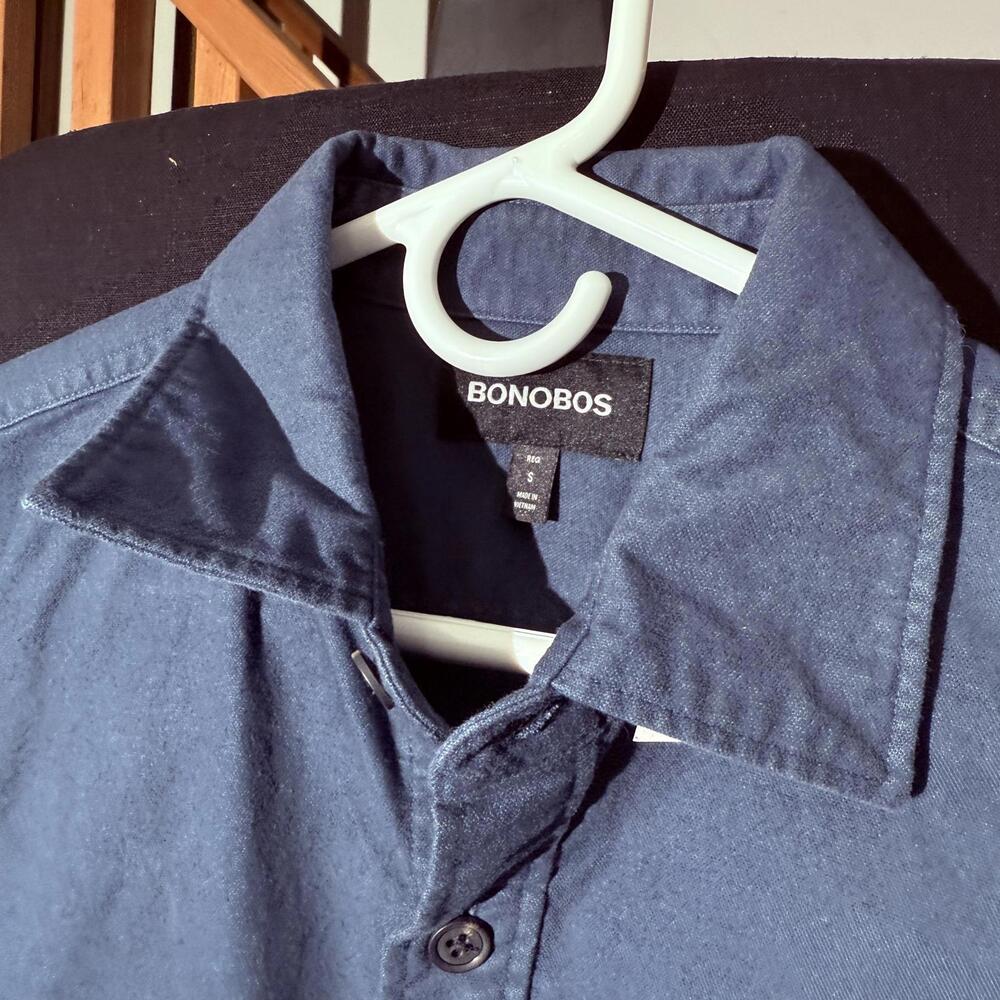 Bonobos Men's Blue Button-Up Shirt Jacket